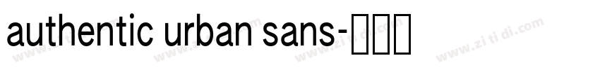 authentic urban sans字体转换